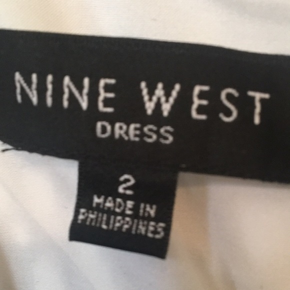 EUC Nine West Patterned MIDI Dress - Picture 8 of 8